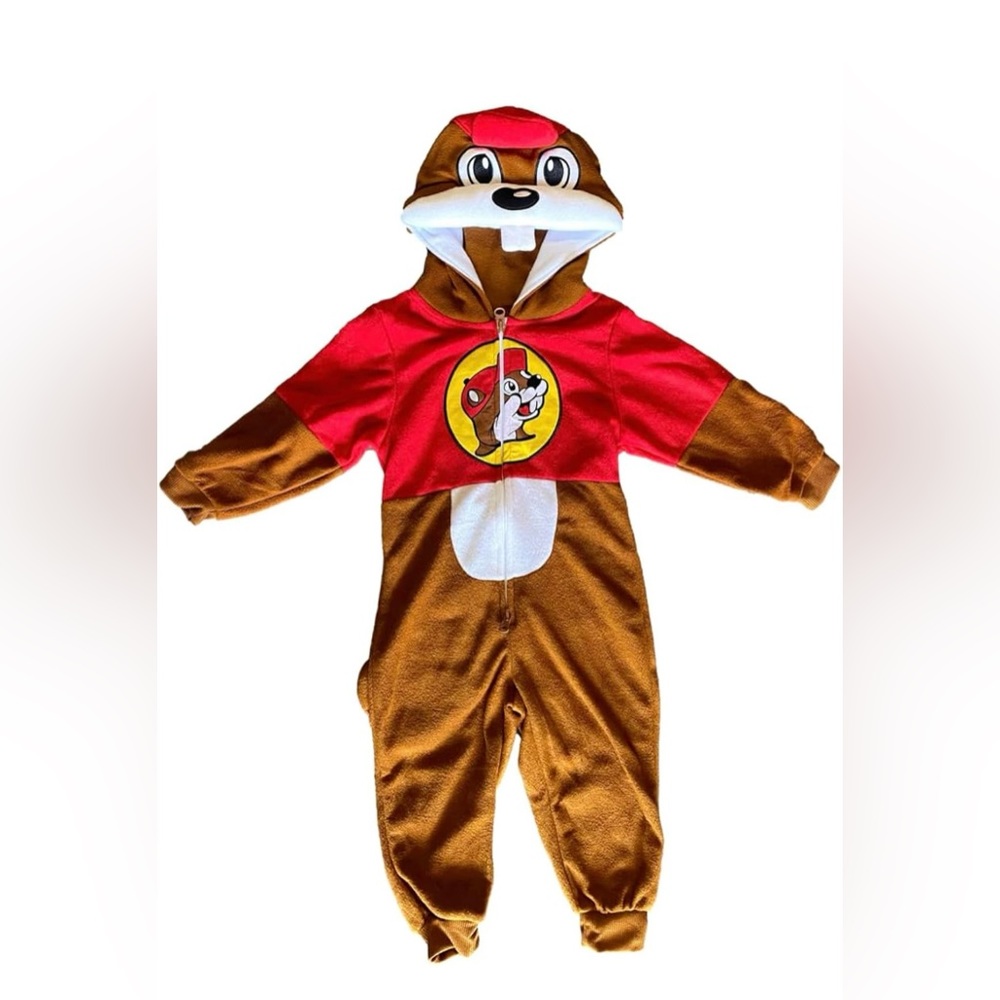 Bucees Unisex Adult Beaver Pajamas Halloween Costume Onesies, size (S,M,L,XL)